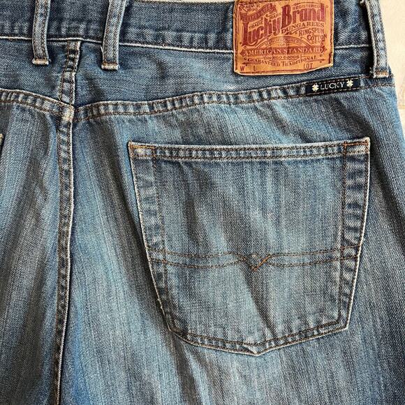 Lucky Brand 181 Relaxed Straight Jeans Size 38x30 Medium Wash 7MG1001 - Picture 8 of 12